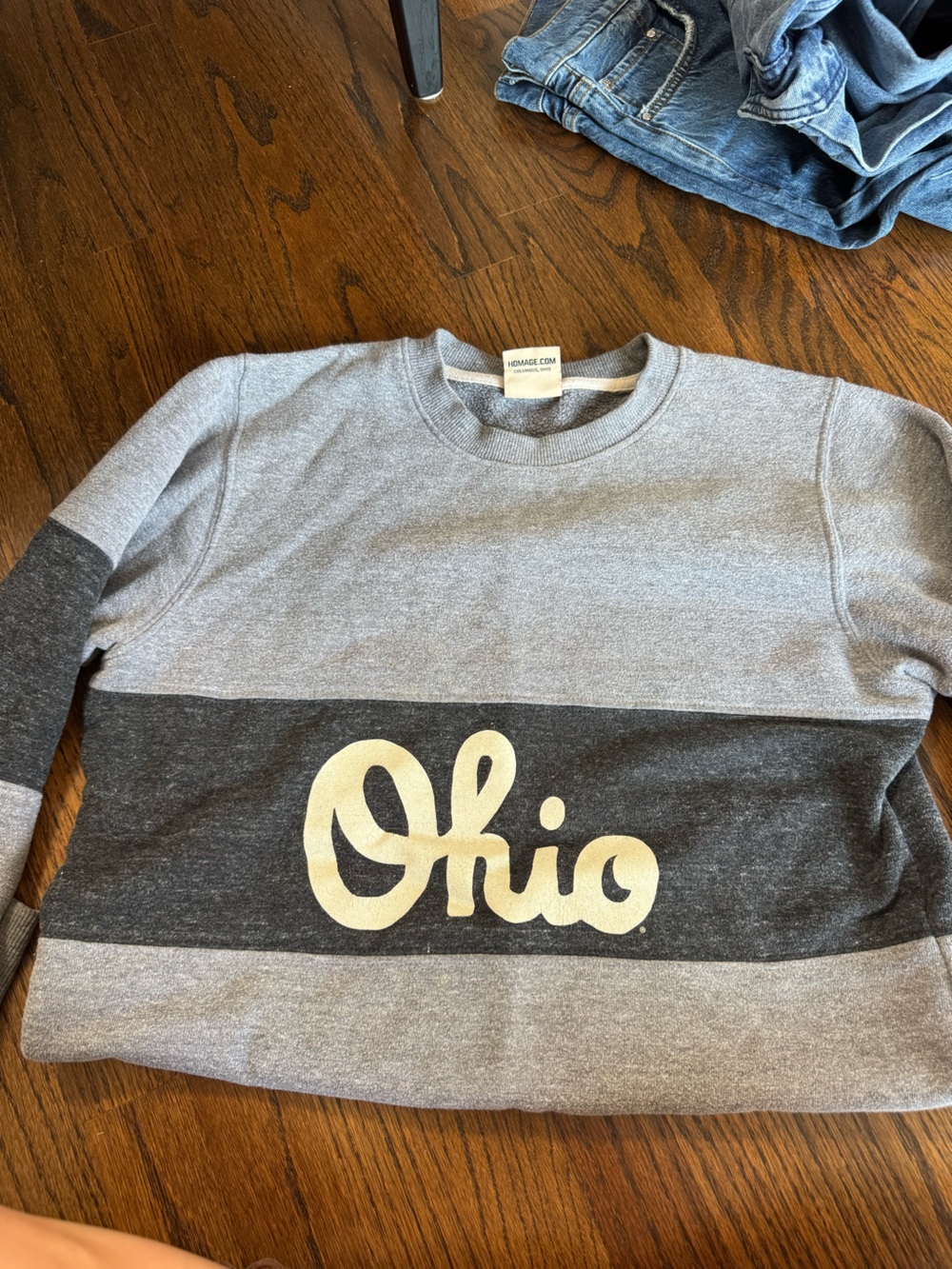 Homage Gray & Charcoal 'Ohio' Sweatshirt